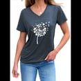 thumbnail image 1 of Camiseta de Mujer con Cuello en V y Temática Natural para Espíritus y Almas Errantes. Azul Marino XL, 1 of 4