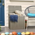 thumbnail image 6 of Patiowell 40 Gallon Outdoor Deck Box, Lockable Weatherproof Plastic Storage with Handles for Patio, Garden, Pool, 6 of 7