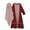 Wine, variant on CPNG Kid Baby Girls Prayer Dress Muslim Two Piece Traditional Robe Prayer Dress Clothes for Toddler Long Sleeve Abaya with Hijab Set Red