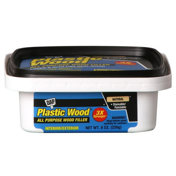 6-Pack of 8 oz Dap 08135 Natural Plastic Wood Latex-Based All Purpose Wood Filler