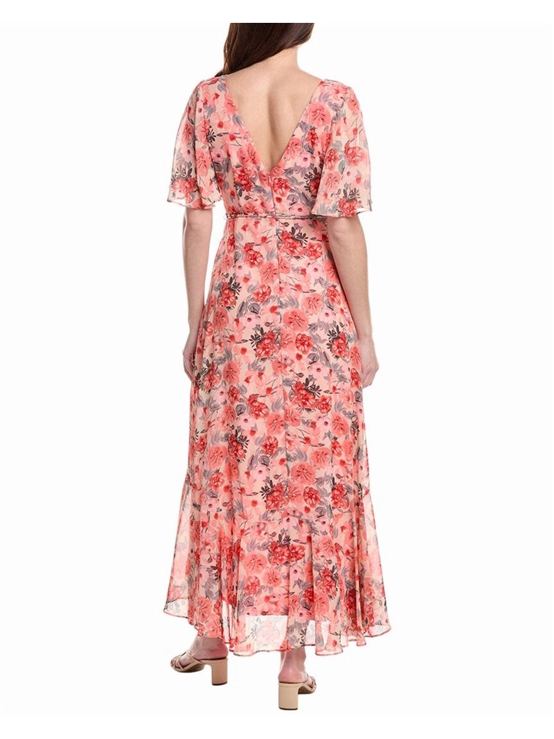white christmas dresses Taylor Airy Long Sleeves Chiffon Mother of The Bride Dresses, Burnt Orange