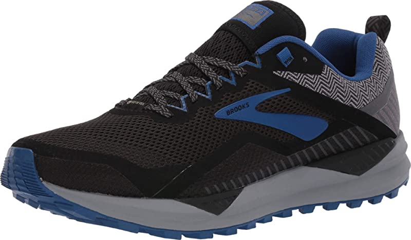 Brooks Men's Cascadia 14 GTX Running Shoe, Black/Grey/Blue, 8.5 D(M) US - image 1 of 3