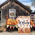 thumbnail image 3 of Fall Garden Flags 12x18 Double Sided for Outside Maple Leaves Branch Welcome Small Burlap Decorative Holiday Yard Flag Outdoor Decor, 3 of 6