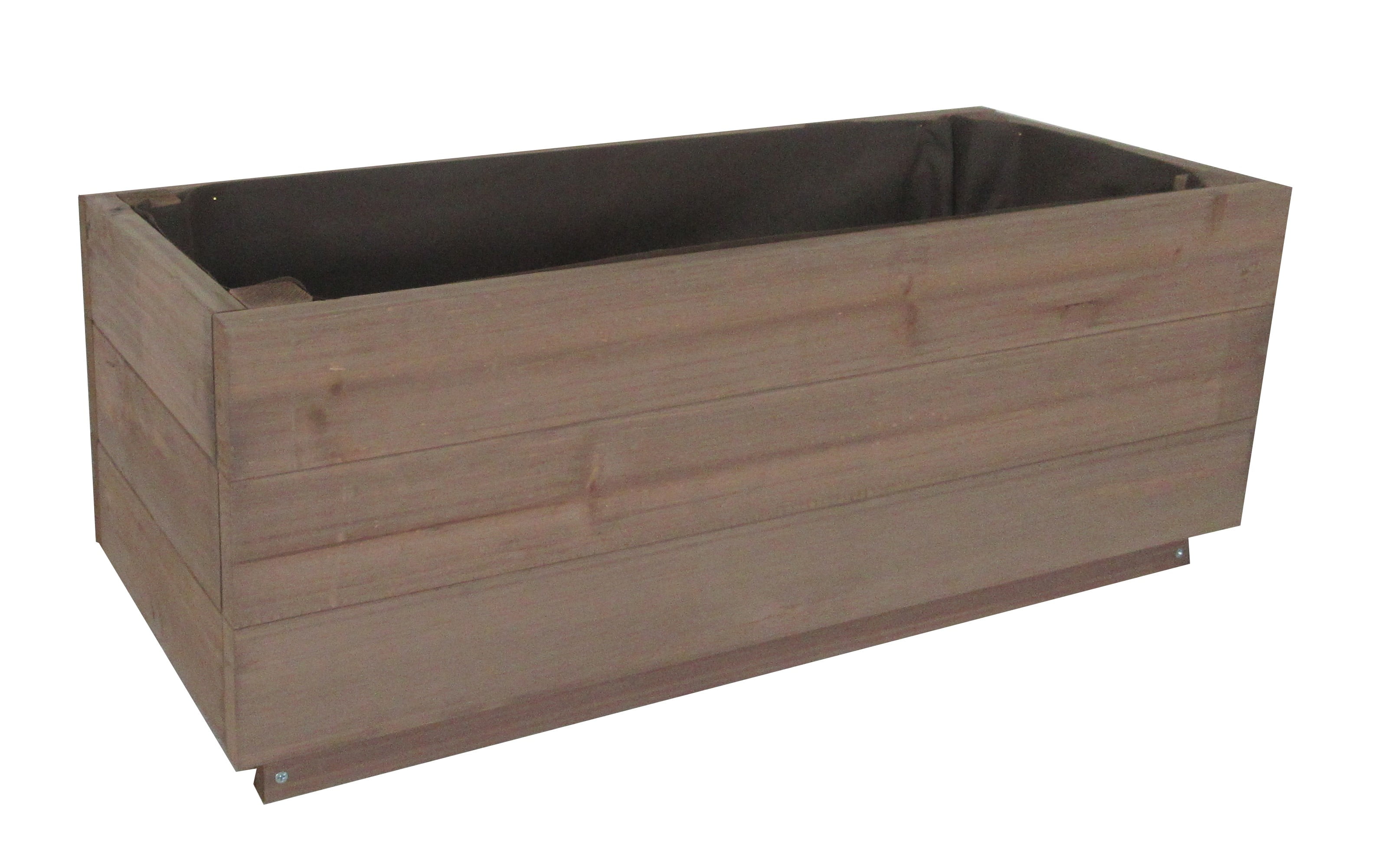 Zylina Modern Indoor/Outdoor Trough Planter Collection - Long 30" X 12" X 12" for Patios, Decks, Atriums, Balconies and Indoor Rooms