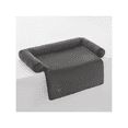 thumbnail image 3 of allisandro Calming Furniture Protector Dog Bed with Soft Neck Bolster, Waterproof Faux Fur Couch Cover with Removable Cover, 42 x 38 x 5 Inches, Gray, 3 of 5