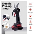 thumbnail image 3 of 49MM Electric Cordless Pruner With 2PC 20000mAh Lithium-ion Battery Pruning Shear Efficient Fruit Tree Bonsai Pruning Cutter ,High Efficiency, 3 of 6