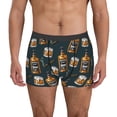 thumbnail image 1 of Fotbe Cigar Pattern Men’s Total Support Pouch Boxer Briefs, X-Temp Cooling, Moisture-Wicking Underwear, Regular, Long-leg and Trunk-Small, 1 of 5