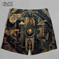 thumbnail image 1 of Machine Graphic Shorts Men Summer Beach Shorts 3D Printed Forward Board Trunks Swimsuit Homme 2024 Summer Homme Running Shorts, 1 of 4