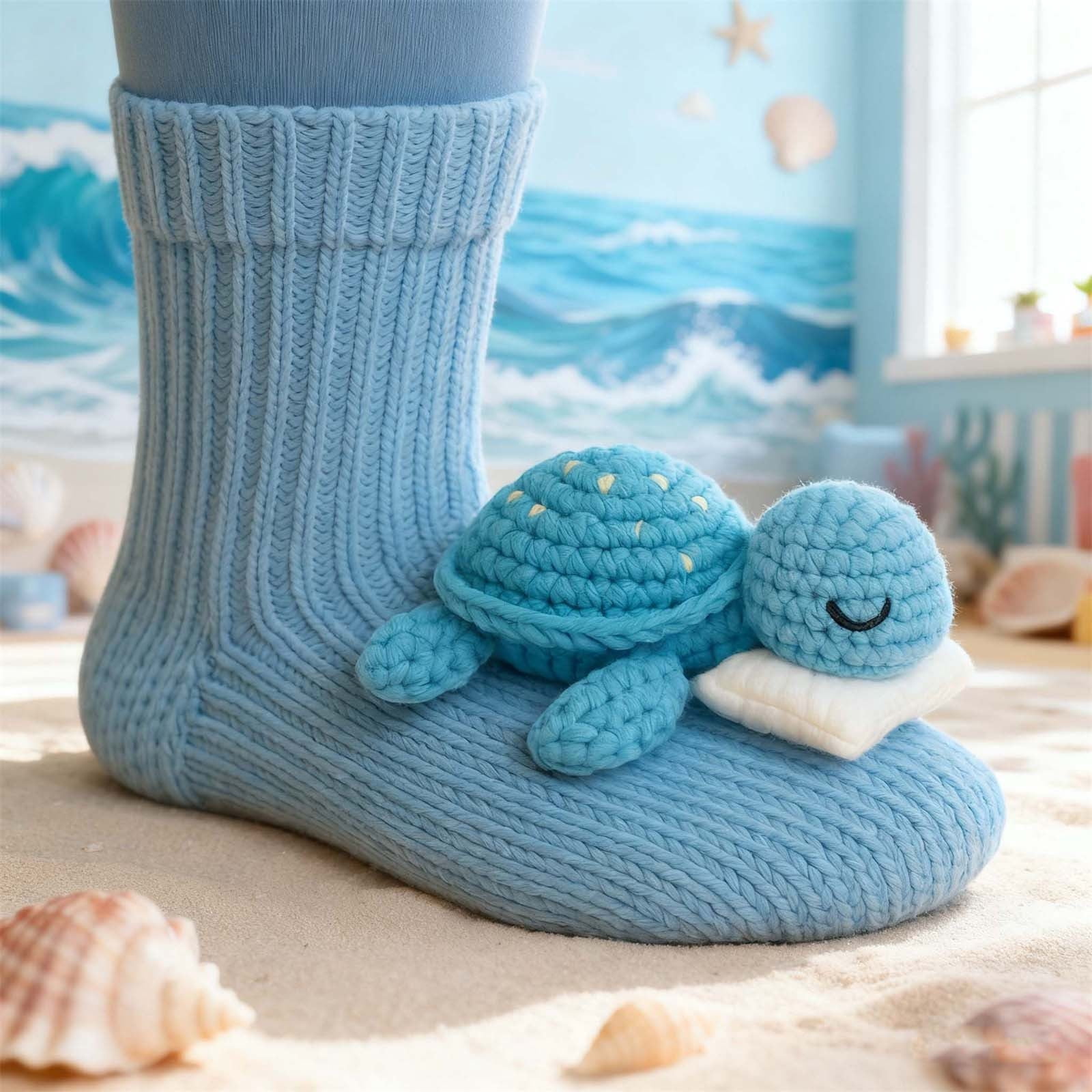3D Knit Animal Socks, Animal Socks, Funny Warm and Soft Long Stocking Stuffers Sock, Fun & Adorable Christmas Gift, 1 Pair, Style-l
