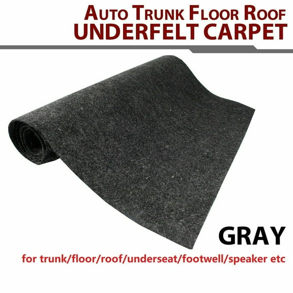 Car Elements 78"x20", Easy to Cut, Automotive Carpet & Flooring for Trunk/Roof/Speaker- Gray