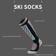 thumbnail image 5 of Winter Thermal Socks Long Tube Skiing Socks, Thickened Insulation Socks, Men's And Women's Skiing Sports Socks, for Snowboarding, Snow, Winter, Thermal Knee-high Warm Socks, Hunting, 5 of 6