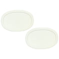 thumbnail image 1 of Corningware F-15-PC Tapa de plástico ovalada blanca francesa de 15 onzas - Paquete de 2, 1 of 3