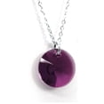thumbnail image 2 of Juego de aretes y cadena ZVEZDA con dije corte Xilion plata mexicana ley .925 Amatista, 2 of 4