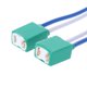 thumbnail image 5 of 2 piezas cerámica de alta temperatura cerámica esquina H7 bombilla enchufe conector, azul Feliz Sencillez, 5 of 5