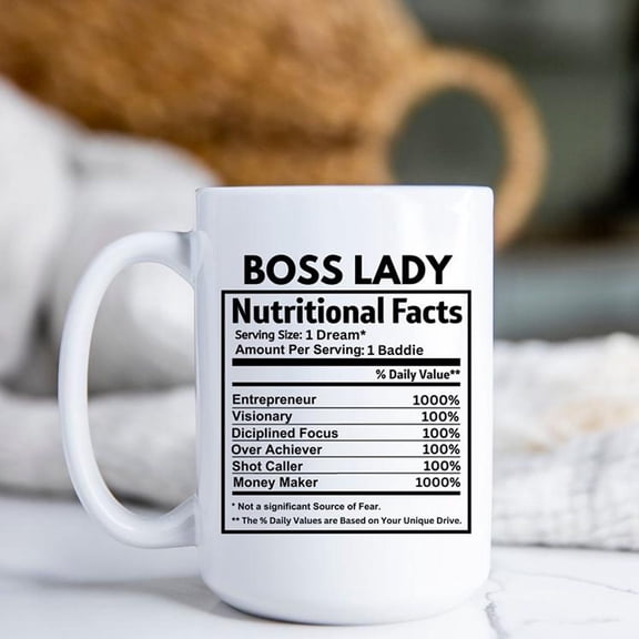 15oz Boss Lady Entrepreneur Mug, Boss Lady Mug, Boss Lady Gift, Boss Day Gift For Women, Gifts For Boss Female, New Business Owner Gift, Boss Mug