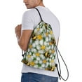 thumbnail image 3 of Kdxio Bees and Flower Print Drawstring Backpack Bag,Waterproof Draw String Back Sack, Gym Drawstring Bags Swim Bag For Unisex, 3 of 9