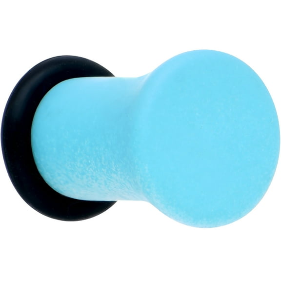 Body Candy Womens 2Pc 2G Ear Plugs White Blue Ombre Matte Acrylic Single Flare Ear Plug Gauges Set of 2