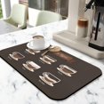 thumbnail image 2 of Coffee Mat Extraordinaire - 19.5x12in, Coffee Drying Mat Anti-Slip & Stain Hiding - Perfect Countertop Accessory - Ideal Under Coffee Machine Mat & Dish Drying Mat, 2 of 7