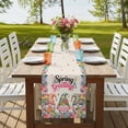 thumbnail image 4 of Table Runners 72 Inches Long Dress Scarves, Spring Gnomes Farmhouse Kitchen/Dining Table Runner, Coffee Tablerunners, Farmhhouse Floral Botanical Rustic 18x72 Inch, 4 of 9