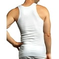 thumbnail image 6 of ToBeInStyle Men's Pack of 6 Sleeveless Scoop Neck Tank Tops - White - XL, 6 of 7