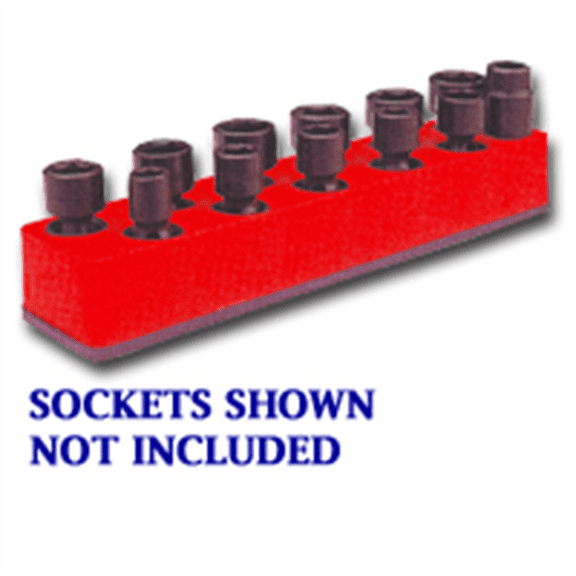 Mechanics Time Savers 981 3/8" Drive Red 11 Hole Impact Socket Holder