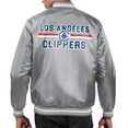 thumbnail image 2 of Men's Starter  Gray LA Clippers Printed Team Name Satin Varsity Full-Snap Jacket, 2 of 2