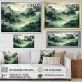 thumbnail image 4 of Designart "Green Peaks Percolated By Mountains I" Landscape Mountains Wall Decor, 4 of 7