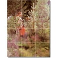 thumbnail image 1 of Ceramic Tile Mural-Anders Zorn Garden Wall Tile Mural 19. 18" w x 24" h using (12) 6 x 6 ceramic tiles, 1 of 3