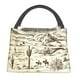 thumbnail image 1 of Easygdp Wild West Desert With Cowboys Bolsa de Almuerzo Insulada Reutilizable, Bolsa de Mano y Bandolera para Oficina, Trabajo, Viajes, 1 of 6