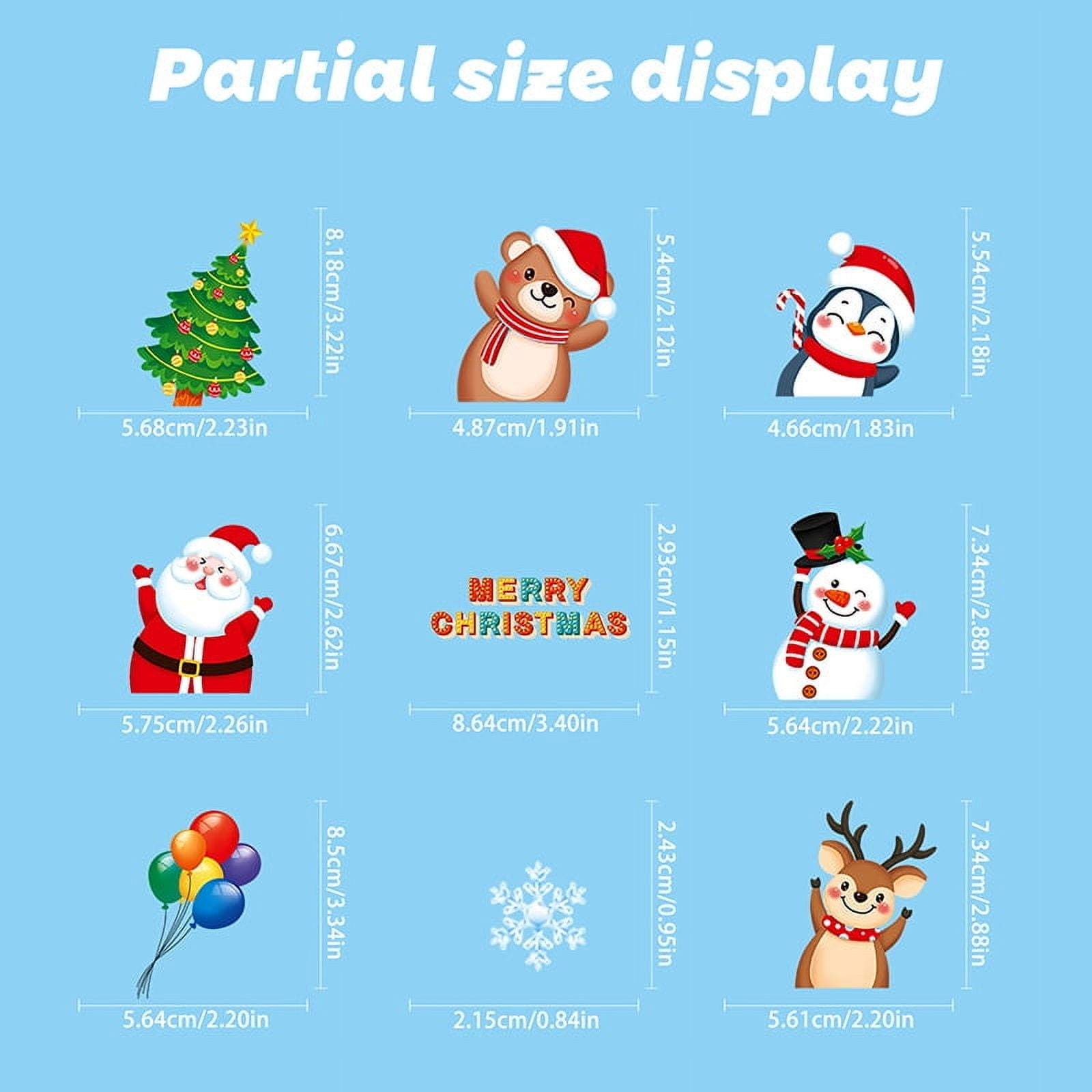 155pcs White Snowflakes Window Decorations Clings Decal Stickers Ornaments for Christmas Frozen Theme Party New Year Supplies