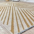 thumbnail image 2 of Alfa Rich 4x6 Geometric Pattern Gold Cream Washable Woven Cotton Area Rugs, 2 of 4