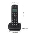 thumbnail image 2 of 1 juego de teléfono inalámbrico con contestador automático, botones grandes, teléfono fijo portátil para personas mayores, ideal para el hogar y la oficina, con enchufe estadounidense de 100-240 V., 2 of 6