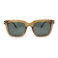 thumbnail image 2 of Hipster Vintage Style Horn Rim Gentlemans Plastic Sunglasses Brown - Green, 2 of 4