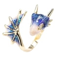 thumbnail image 2 of Yamaler Ring Exquisite Adjustable Unisex Punk Jewelry Enamel Dragon Ring for Party, 2 of 8