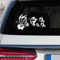 thumbnail image 1 of HSHDLDF 5Pcs Butterfly Car Decal Set, Waterproof Vinyl Butterflies Sticker for Cars Women Girl Car Stickers Beautiful Reflective Bumper Window Laptop Decals (Reflective White), 1 of 6