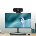 thumbnail image 2 of Cámara web de 1080p con micrófono Full HD con cubierta de privacidad, cámara de computadora USB, Plug and play, para hacer zoom, reuniones y videollamadas ER, 2 of 5