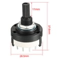 thumbnail image 2 of Unique Bargains 3P4T 3Pole 4Position 1 Deck Band Selector Rotary Switch, 2 of 4