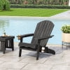 thumbnail image 2 of Noble House Bellwood Outdoor Acacia Wood Folding Adirondack Chair in Dark Gray, 2 of 8