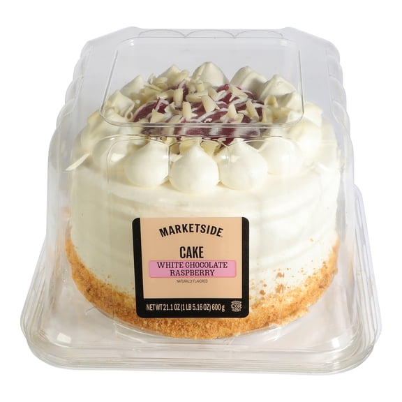 Marketside 3 Layer White Chocolate Raspberry Cake, 21.1oz