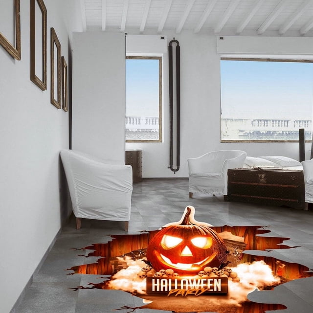 Pegatinas de pared de Halloween removibles 3D, pegatinas de pared de calabaza de Halloween, pegatinas de pared de Halloween, pegatinas de pared de miedo, pegatinas decorativas para habitación, pegatin