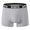 Light Gray, variant on Telankuip Men's Stretch Skin Friendly Four Corner Breathable Briefs Lightweight Soft Straight Leg Cut Tight Boxerbriefs Casual Solid Color Basic Underpants for Men Yellow XL
