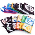 thumbnail image 4 of Heiheiup Soft Baby Cloth Book Infant Educational Black & White Traffic Animal Fruit Numbers Cognize Cloth Book Toy, 4 of 6