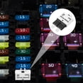 thumbnail image 3 of Unique Bargains 1Pcs 25A Circuit Breaker Blade Style Fuse Manual Resettable for Car 28V White, 3 of 6