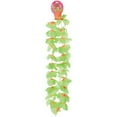 thumbnail image 2 of U. S. Toy Two Tone Large 3in Petals 38in Luau Polyester Fabric Leis, Green Orange, 2 of 2