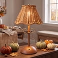 thumbnail image 5 of Orangide Rattan LED Table Lamp Rechargeable Touch Dimmable Bedside Light with Woven Shade for Living Room Bedroom Patio, 5 of 6