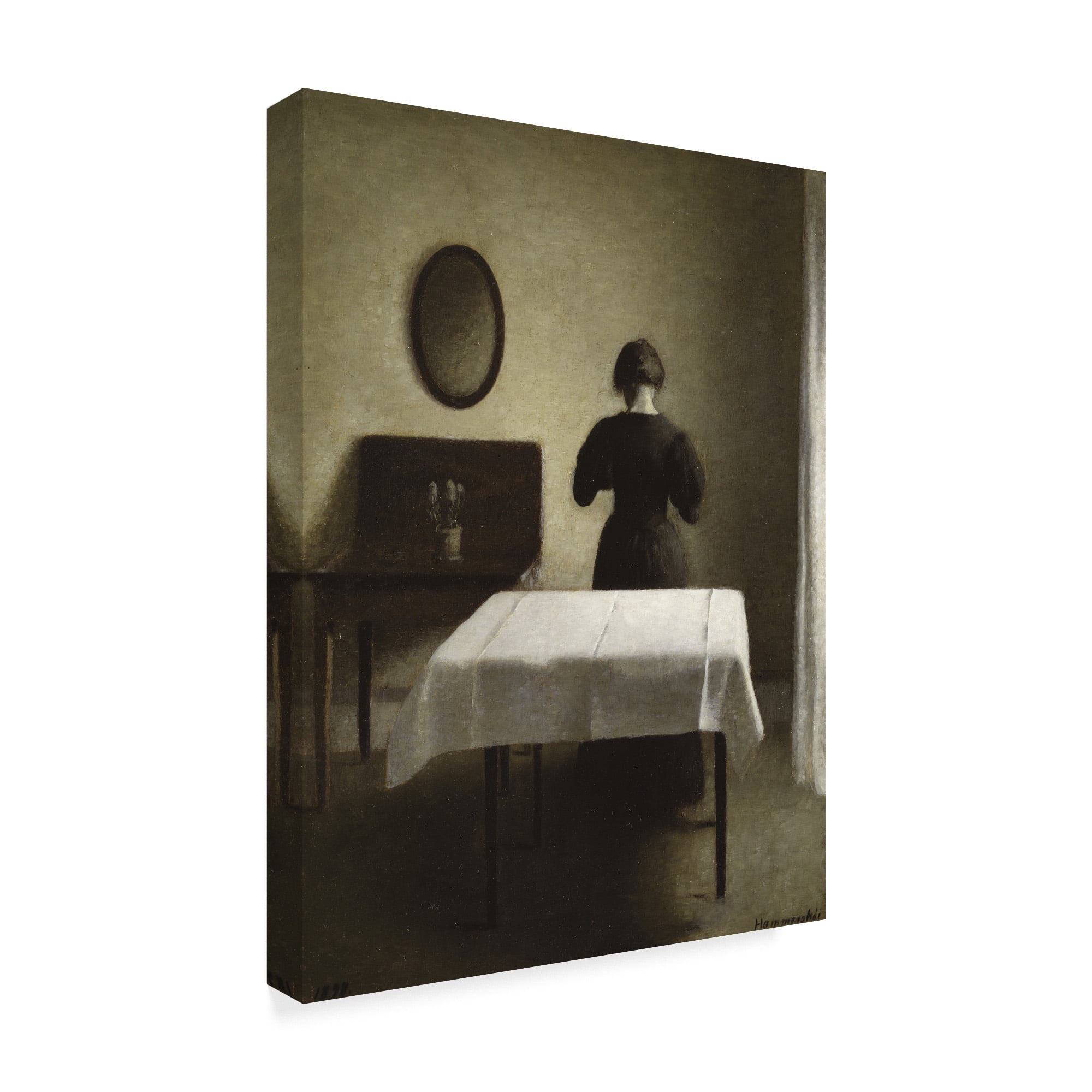 Trademark Fine Art 'Interior' Canvas Art by Vilhelm Hammershoi