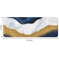 thumbnail image 7 of Blue and Gold Marble Glitter Waves Pattern Kitchen Rug Mat,Kitchen Runner Rugs Non Skid Washable,Decorative Kitchen Floor Mats for Kitchen,Sink,Laundry,17"x47.2", 7 of 7