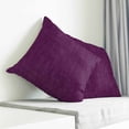thumbnail image 3 of Purple Burlap Texture Pillow Covers 20x20 Inch Decorative Throw Pillow Cover, Farmhouse Vintage Purple Sofa Pillowcases Accent Cushion Case Home Decor Bedroom Living Room, 3 of 6
