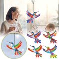 thumbnail image 5 of Colorful Hummingbird Wall Decoration Pendant Metal Ornaments Crafts Wall Sticker, 5 of 5