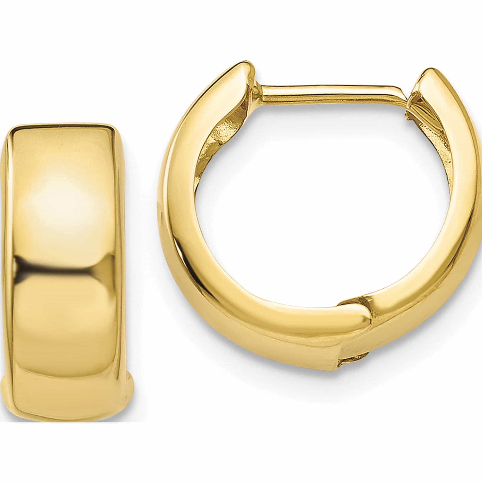 Jewelry by Sweet Pea 10K Yellow Gold Hinged Hoop Earrings